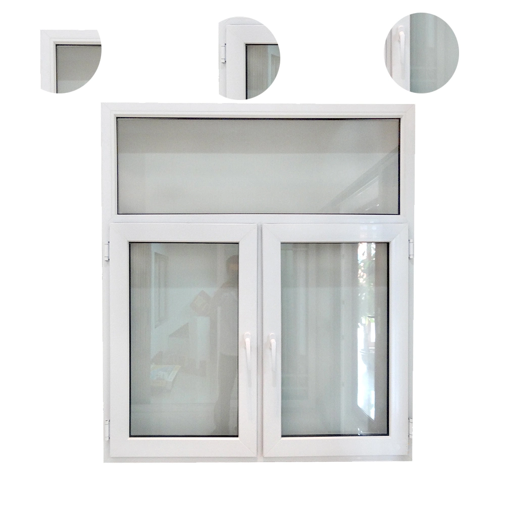 CE As2047 Standard Steel Glass Doors Windows Handle Lock Others UPVC Frame Casement Window for Home