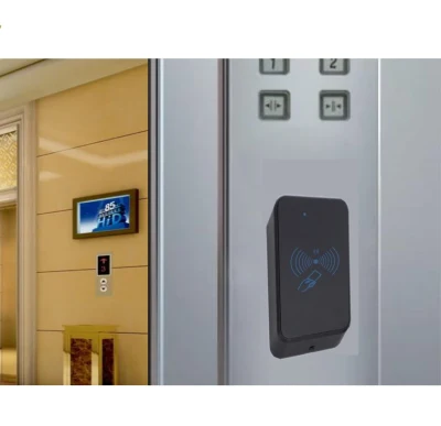 Lettore per ascensore per hotel con scheda RF digitale, lettore per ascensore con controllo a terra