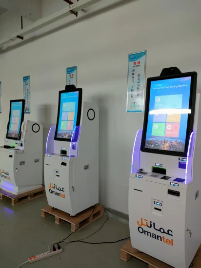 Terminale chiosco touchscreen all-in-one personalizzato per l'emissione istantanea di carte